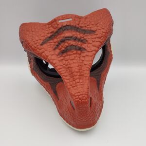Jurassic World Velociraptor Mask Tiger Raptor Dinosaur Rare Park Costume